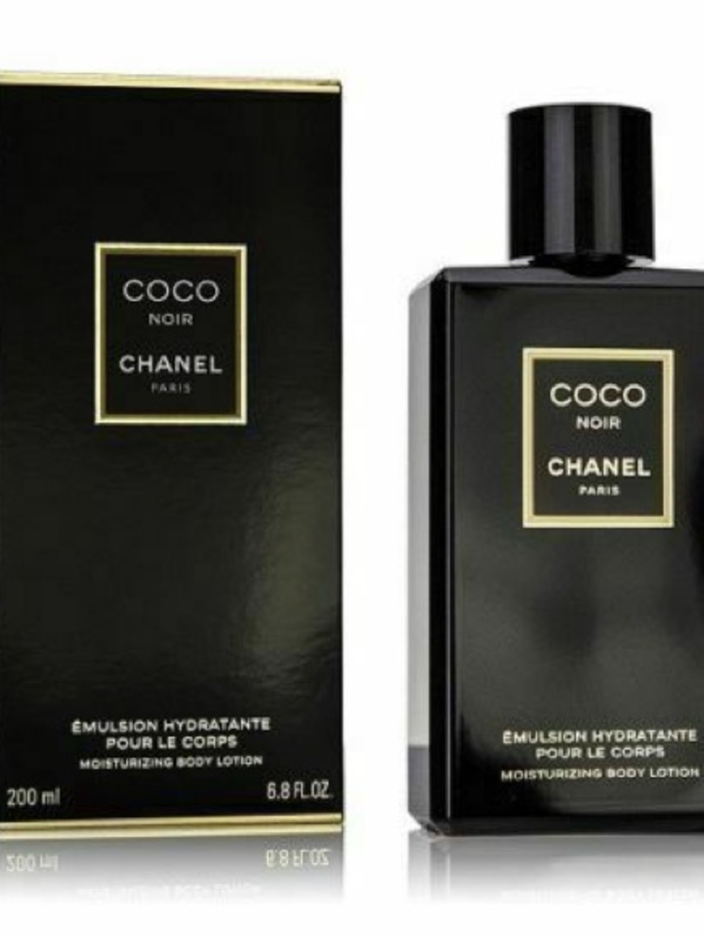 CHANEL Coco Noir Moisturizing Body Lotion — Black & Gold Accents